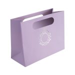 Lila Gümüş Karton Çanta