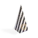 Siyah Çizgili Altın Külah Kutu